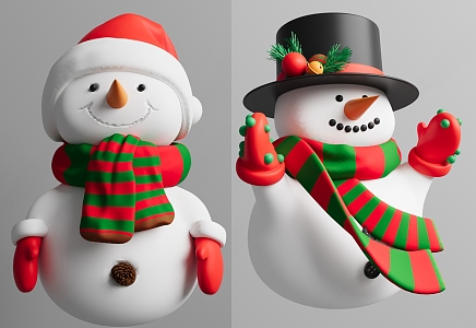 Christmas Snowman Christmas 3d model