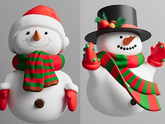 Christmas Snowman Christmas 3d model