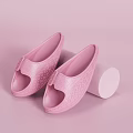 Comfortable Pink Sports Slippers With Non Slip Sole For Athletic Equipment Use
