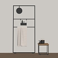 Towel Rack Electric Heating Towel Rack Towel Rack Storage Rack Bathroom Supplies 3d model