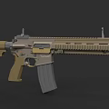 Tactical Modern Rifle With Picatinny Rail Magazine And Black Tan Finish