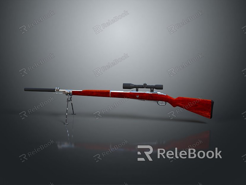 Sniper rifle sight sniper rifle sci-fi sniper rifle semi-automatic rifle combat rifle model