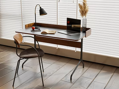 Modern Desk Cream Style Desk Ancient Style Desk Italian Desk Minimalist Desk Modern Dining Chair Leisure Chair Modern Desk Combination 3d model