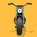 ETTA Concept Motorcycle by Shirokov Design Featuring Green White and Orange Details A-78
