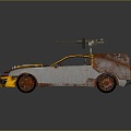 Self-made armed car modified car modified car chariot chariot doomsday car self-made car self-made car modified car 3d model