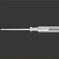Insulated Screwdriver with Transparent Handle Red Top and Silver Shaft Hardware Tool