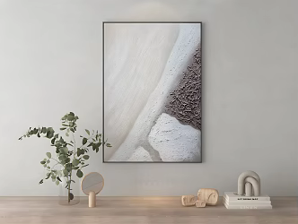 Modern abstract painting texture painting 3d model