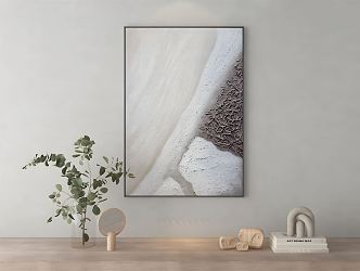 Modern abstract painting texture painting 3d model