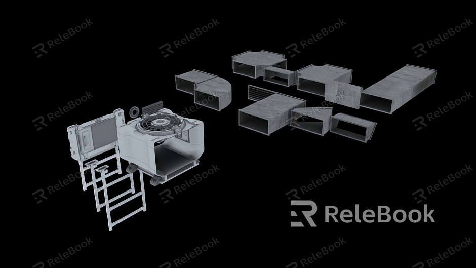 Sci-fi technology equipment model