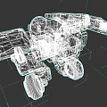 Advanced Wheeled Mechanical Weapon With Robotic Structure And Futuristic Design