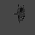 Military Tactical Long Barrel Rocket Launcher With Metal Construction Tripod Stand And Tactical Design