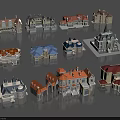 Various Detached Villa Models Showcasing Different Architectural Styles And Exterior Designs