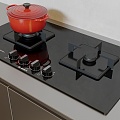 Gas Stove Brand Gas Stove Cabinet Casserole 3d model