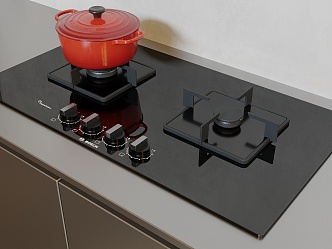 Gas Stove Brand Gas Stove Cabinet Casserole 3d model