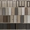 Collection of Modern Hinged Doors in Various Colors and Designs for Interior Spaces