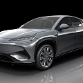 Sleek Silver Modern SUV With Streamlined Body And Sporty Alloy Wheels