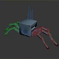 Robot Spider Robot Mecha Spider Science Fiction Spider Mechanical Spider Battery Spider Tower Defense 3d model