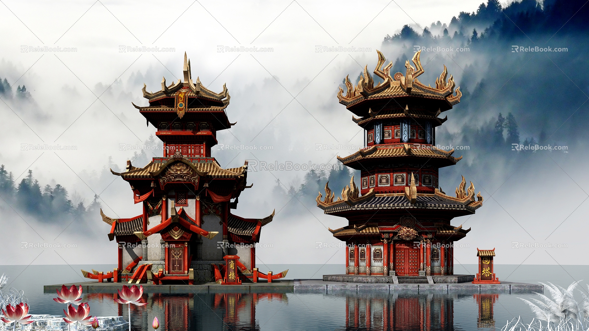 Chinese Tower 3d model