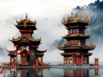 Chinese Tower 3d model