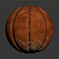 Orange Basketball With Black Stripes For Household Sports Activities And Play