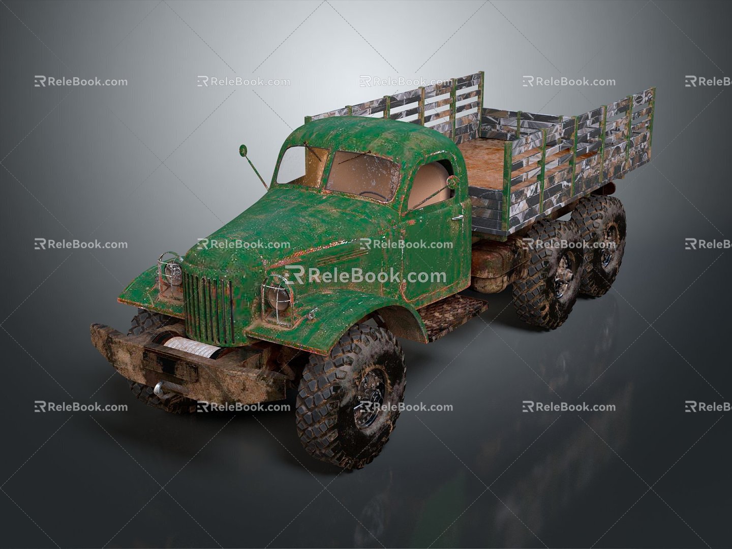 Industrial LOFT Truck Big Truck Large Transporter Big Transporter 3d model