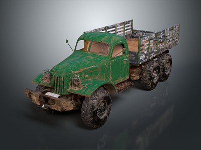 Industrial LOFT Truck Big Truck Large Transporter Big Transporter 3d model