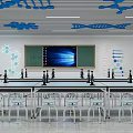 Biological Laboratory Microbiology Laboratory Biomolecular Laboratory Secondary School Laboratory 3d model