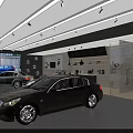 Modern Car Dealership Showroom With Luxury Vehicles On Display And Interior Design
