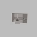 Modern Kitchen Interior With Wooden Cabinets Island Counter Tile Backsplash And Range Hood