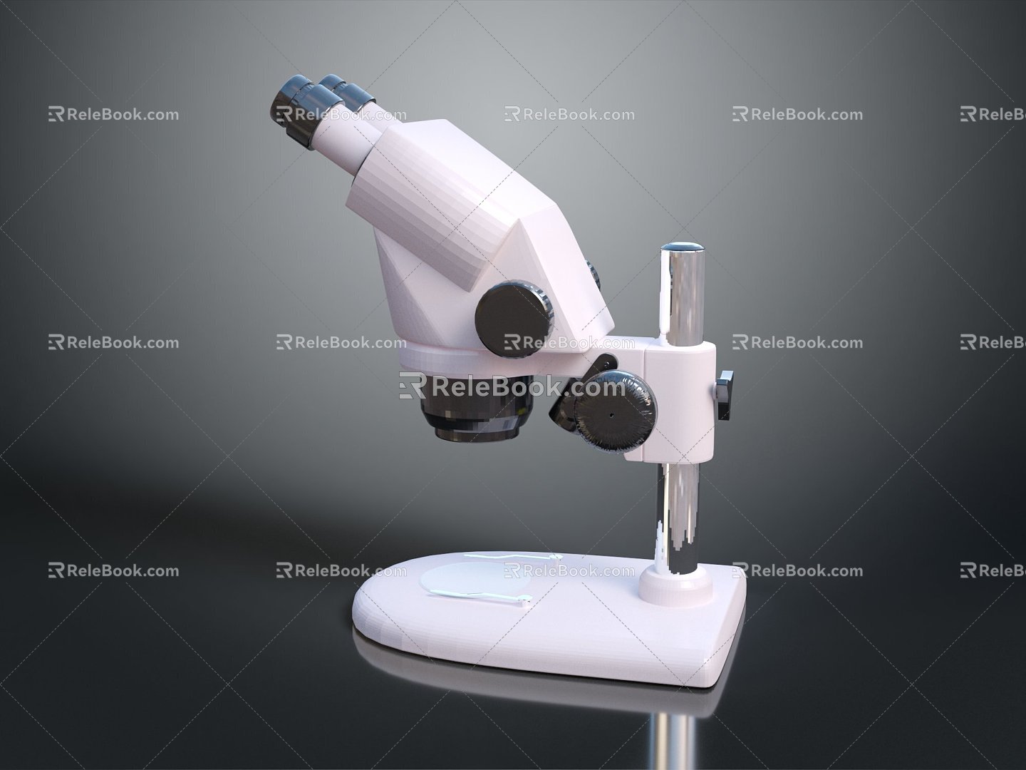 Microscope Magnifier Experimental Equipment Physical Equipment 3d model