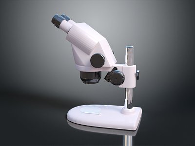 Microscope Magnifier Experimental Equipment Physical Equipment 3d model