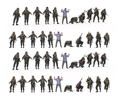 The Modern Soldier 3d model