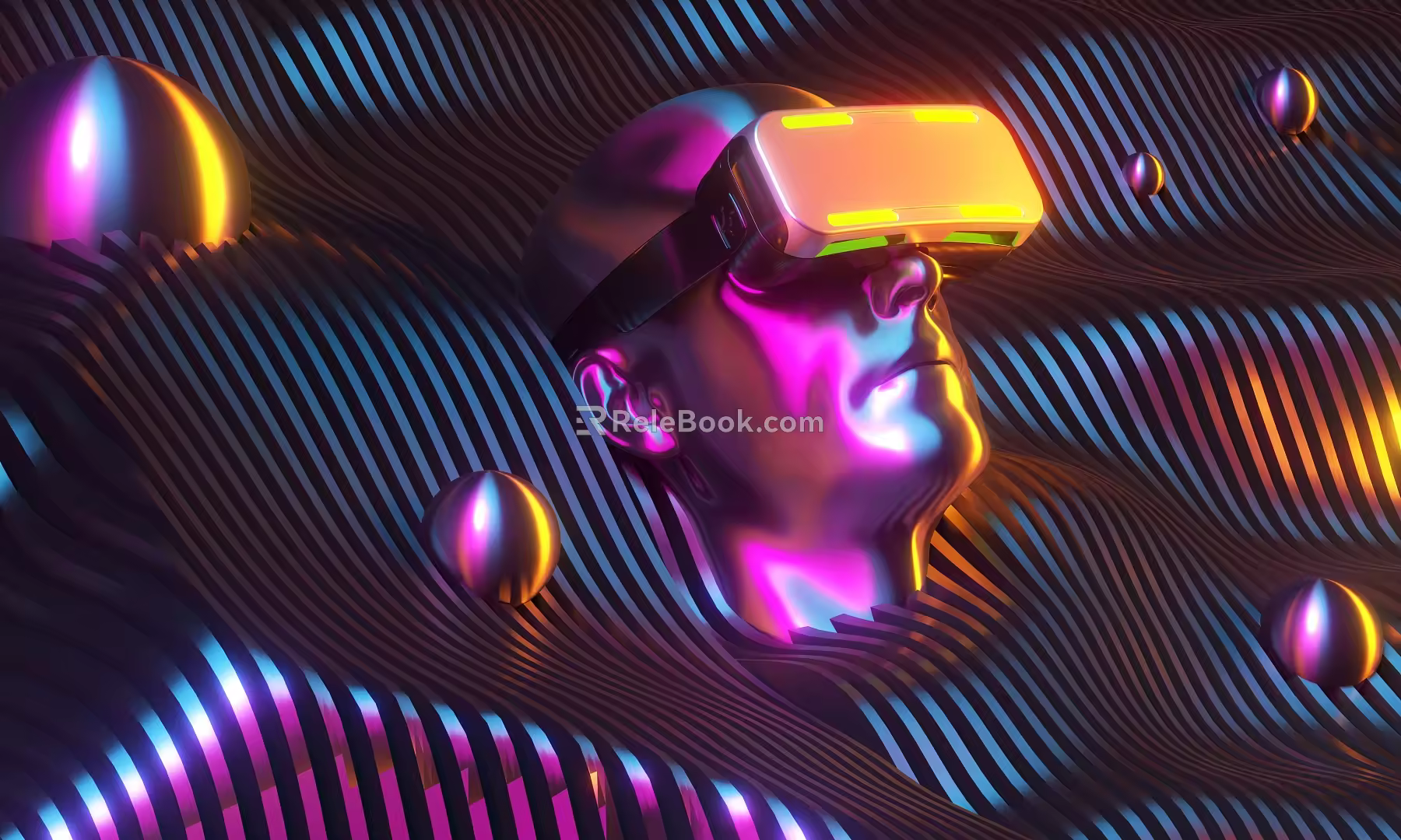 Modern Game Character Cool Tech Man 3d model