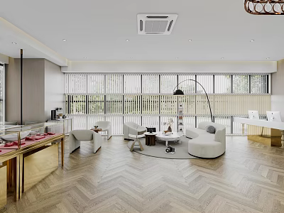 Light Luxury Jewelry Store 3d model