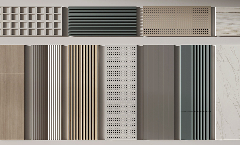 Modern wall panel 3d model