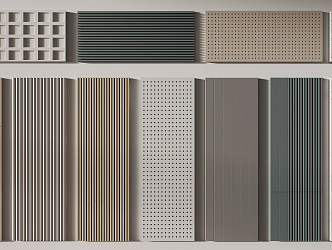 Modern wall panel 3d model