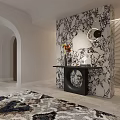 Modern Loft Living Room With Chandelier Gray Sofas Rug And Plants