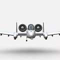 Silver Fighter Jet With Twin Engines And Military Insignia In Flight