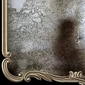 Ornate Vintage Mirror With Carved Gold Frame And Intricate Patterns For Wall Decor