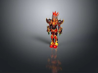 cosplay costume online game female warrior anime costume animation costume 3d model