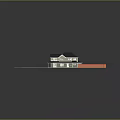 Two Story Detached House With Black Roof Light Siding Front Porch And Red Fence