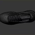 Black Sports Shoes With Modern Streamlined Design And Cushioned Sole For Comfortable Everyday Wear