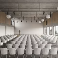 Quiet multi-function hall 3d model