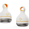 Modern White Daily Electrical Appliances with Orange Accents and Round Button Design