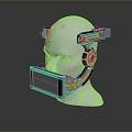 Sci-Fi Helmet Alien Helmet-Helmet High Tech Helmet Game Helmet 3d model