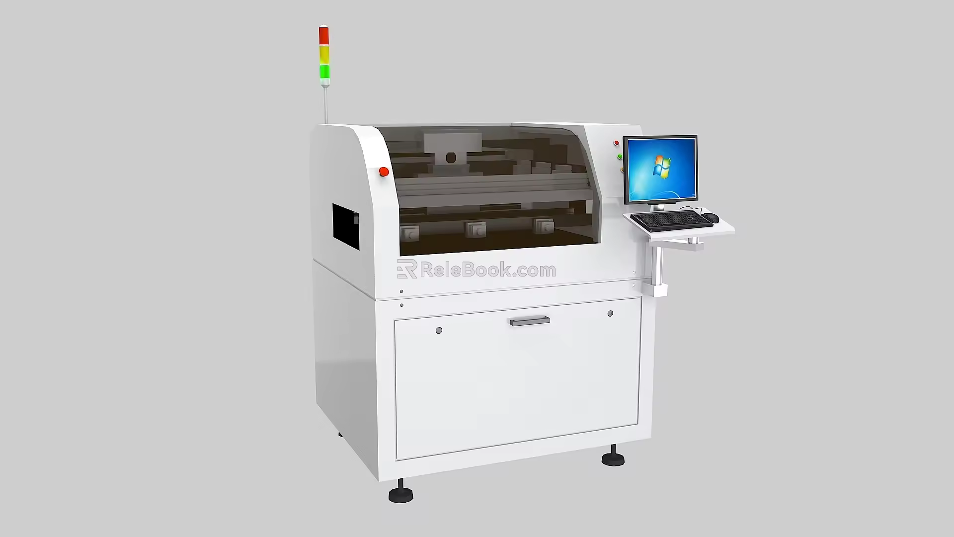 Virtual Simulation Demonstration of SMT Production Line Equipment of Printing Machine 3d model
