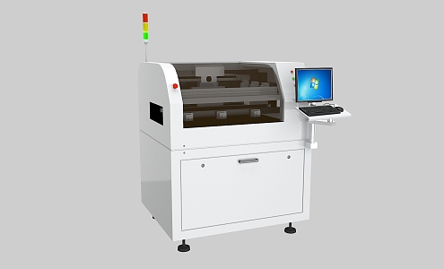 Virtual Simulation Demonstration of SMT Production Line Equipment of Printing Machine 3d model