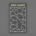 Grid Shape Pattern Design With Abstract Geometric Lines And Decorative Elements