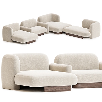 POP sofa Delcourt series N3 3d model