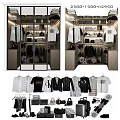 Modern Walk in Closet With Elegant Dresser And Organized Storage For Clothes And Bags